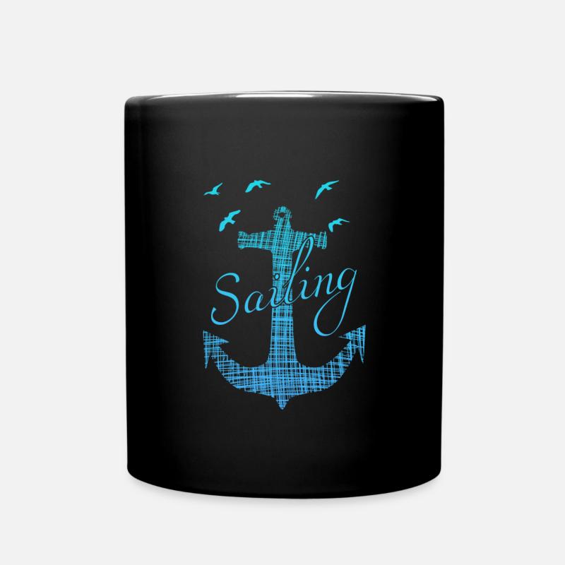 Sailing - Tasse einfarbig - Schwarz