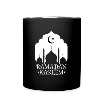Ramadan Kareem White - Full Colour Mug - black - Front