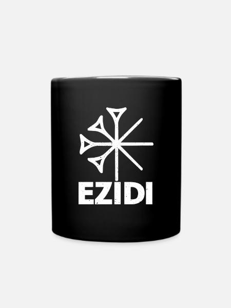 Jesiden Ezidchan Eziden Region Irak Flagge - Tasse einfarbig - Schwarz