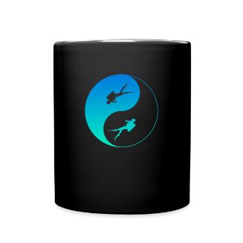 Taucher Diver Scuba Diving - Tasse einfarbig - Schwarz - Vorne