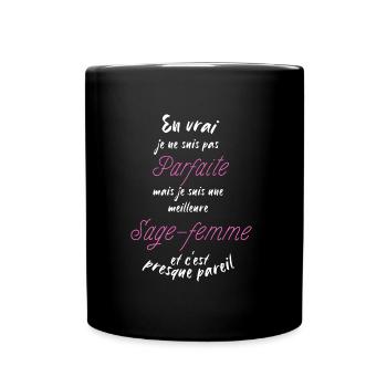 je suis la meilleure Sage-femme - Mug uni - noir - Devant