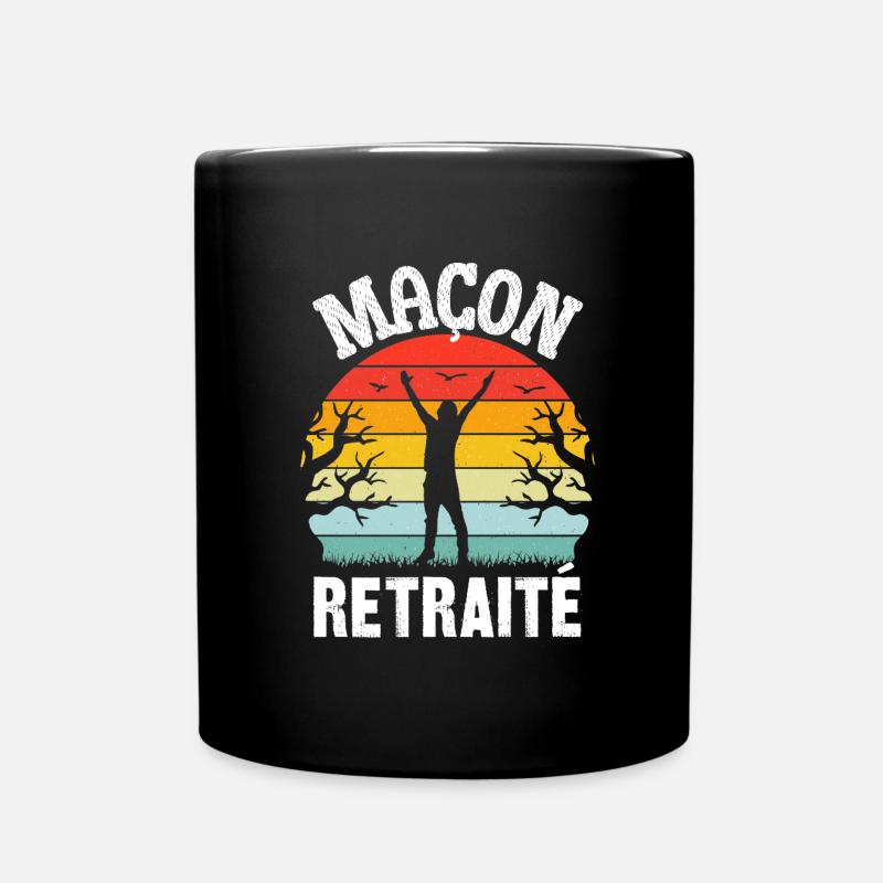 maçon retraité - Mug uni - noir