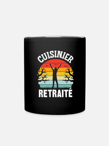 cuisinier retraité - Mug uni - noir