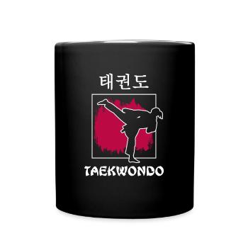 Taekwondo Poomsae Taekwondo-girl freestyle - Mug uni - noir - Devant