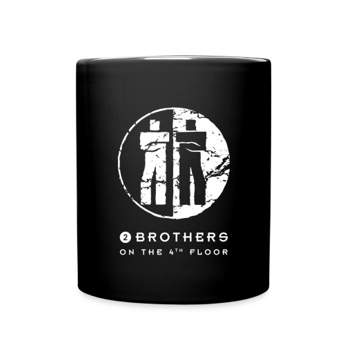 2 Brothers White text - Full Colour Mug