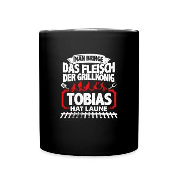 TOBIAS - Grill - Tasse einfarbig - Schwarz - Vorne
