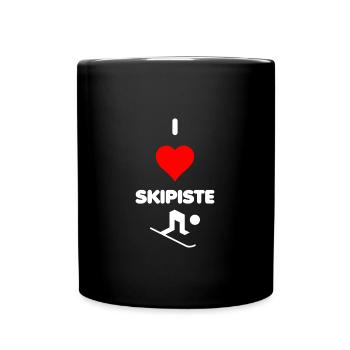 I LOVE SKIPISTE - Tasse einfarbig - Schwarz - Vorne