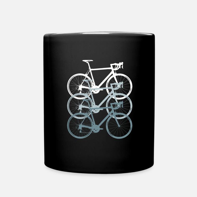 Rennrad - Tasse einfarbig - Schwarz