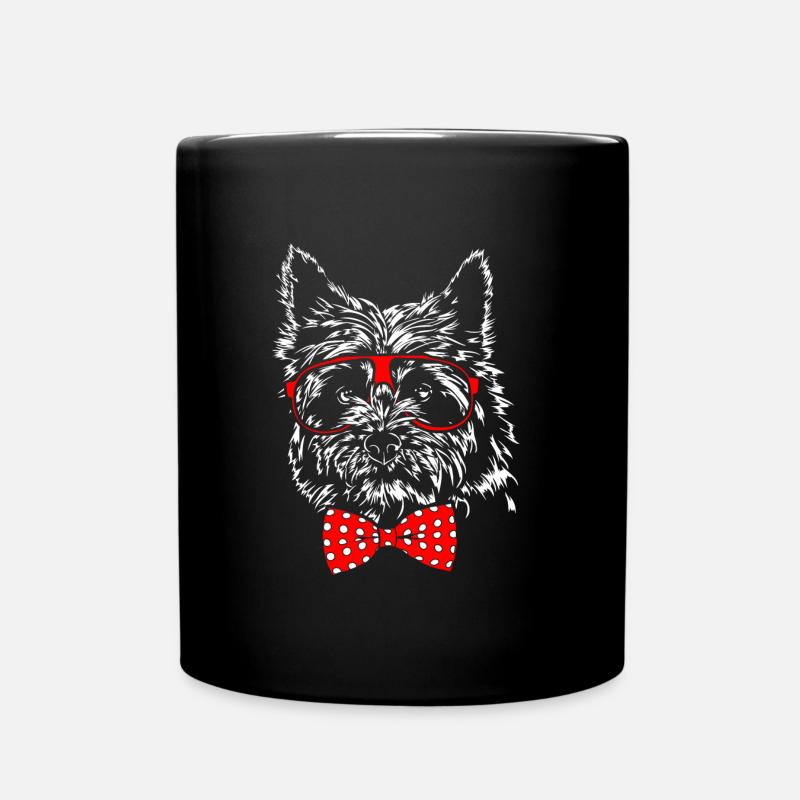 CAIRN TERRIER Motif de chien drôle de Young Wilsign - Mug uni - noir