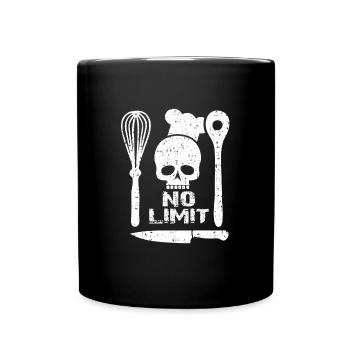 No Limit Skull Cooking - Full Colour Mug - black - Front