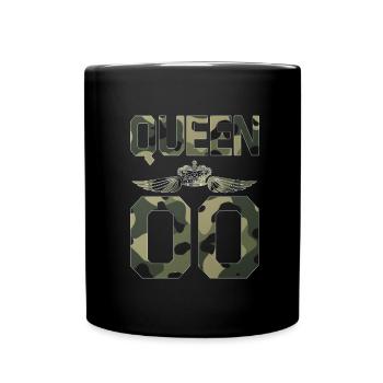King - Queen Gift Gift Idea - Full Colour Mug - black - Front