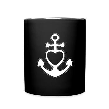 Foi Amour Espoir ANCRE Je sais - Mug uni - noir - Devant