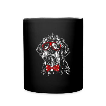 KORTHALS GRIFFON Chien lunettes Chiens Wilsigns - Mug uni - noir - Devant