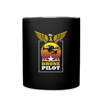 N°1 Drone Pilot Drones T-Shirt - Mug uni - noir - Devant