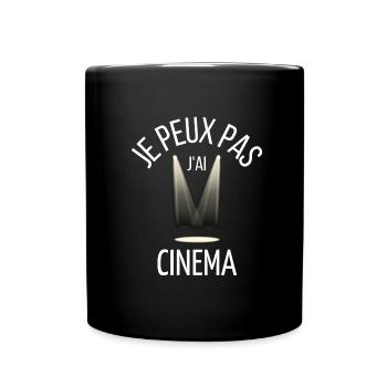 JE PEUX PAS J AI CINEMA - Mug uni - noir - Devant