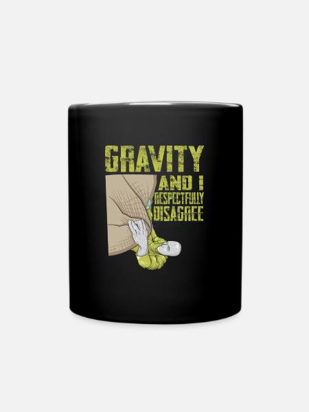 Drôle d’escalade Escalade Gravité - Mug uni - noir