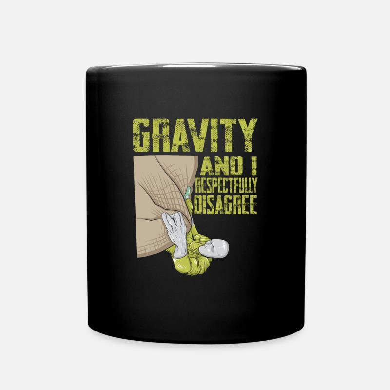 Drôle d’escalade Escalade Gravité - Mug uni - noir