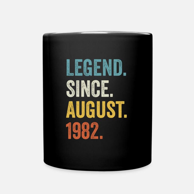 Legend Since August 1982 40. Geburtstag - Tasse einfarbig - Schwarz