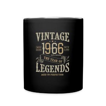 1966 vintage vintage anniversary 1966 - Full Colour Mug - black - Front