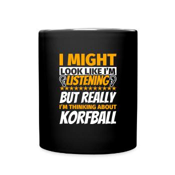 Korfball funny gift - Full Colour Mug - black - Front