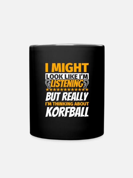 Korfball funny gift - Full Colour Mug - black