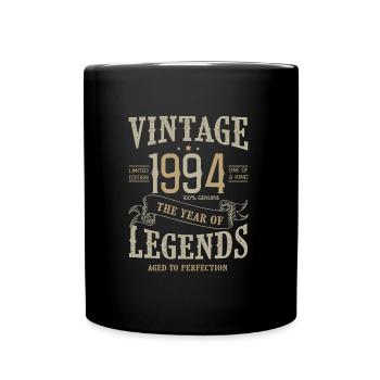 1994 Vintage 1994 Anniversary - Full Colour Mug - black - Front