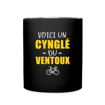 velo un cynglé du mont ventoux cycliste - Mug uni - noir - Devant
