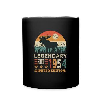 1954 legendary birthday Born in 1954 - Full Colour Mug - black - Front