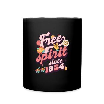 1954 anniversaire vintage né en 1954 - Mug uni - noir - Devant