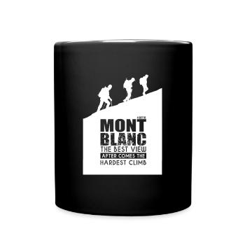 Mountaineer Mont Blanc Mountain Sport Mountaineering - Full Colour Mug - black - Front