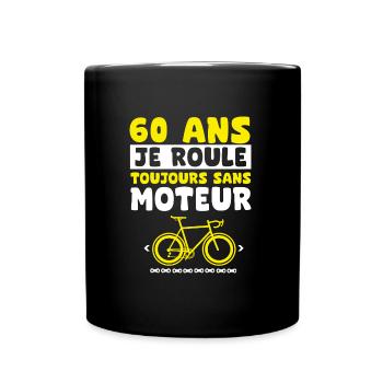 vélo 60 ans anniversaire - Mug uni - noir - Devant