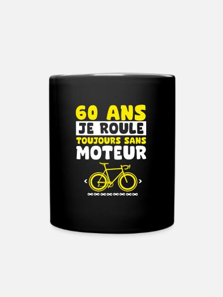 vélo 60 ans anniversaire - Mug uni - noir