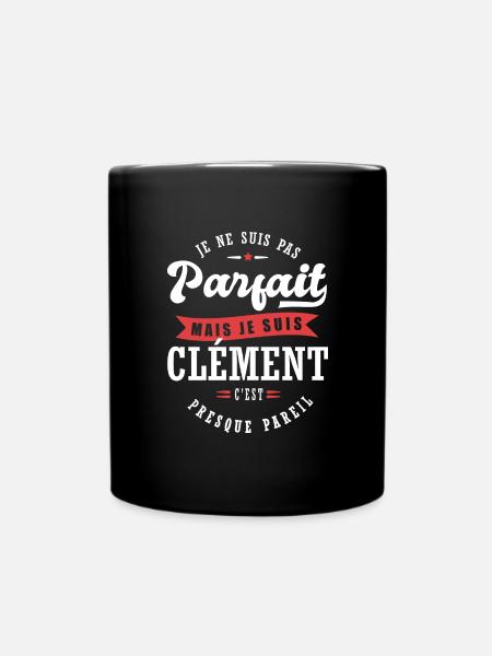 Clément Parfait Cadeau prenom Clement - Mug uni - noir