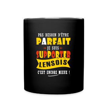 Lens supporter football lensois cadeau humour - Mug uni - noir - Devant