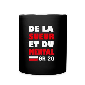gr20 GR20 GR 20 gr 20 randonnée gr20 Corse - Mug uni - noir - Devant