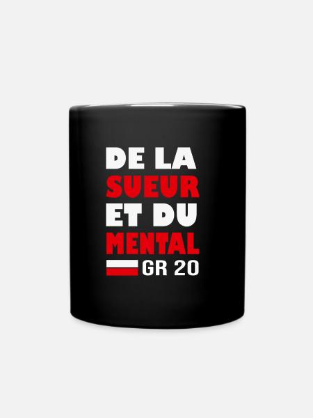 gr20 GR20 GR 20 gr 20 randonnée gr20 Corse - Mug uni - noir