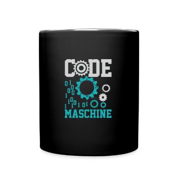 Chemise informatique de nerf d'ordinateur de code machine - Mug uni - noir - Devant