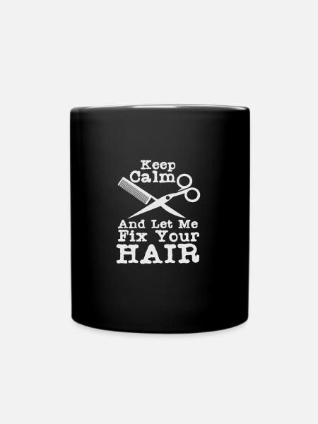 Idée cadeau coiffure cheveux coiffure coiffeur coiffure - Mug uni - noir