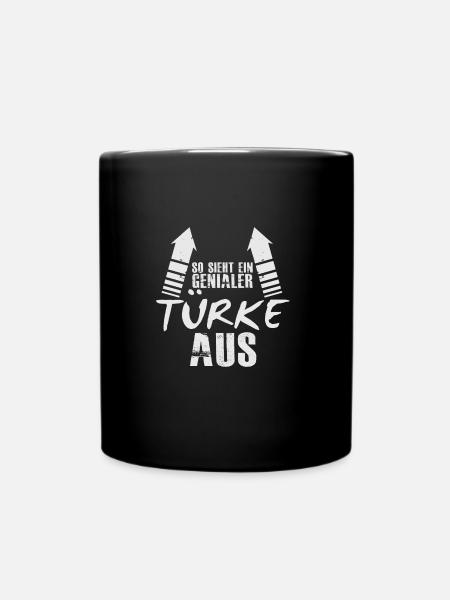 Türke Türkei Genial Istanbul Mond Stern Geschenk - Tasse einfarbig - Schwarz