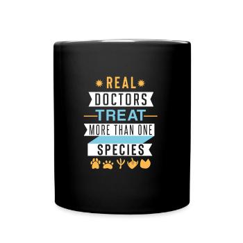 Veterinarian | Veterinary | Love of animals - Full Colour Mug - black - Front