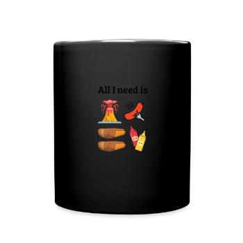 Tout ce dont j’ai besoin, c’est - Mug uni - noir - Devant