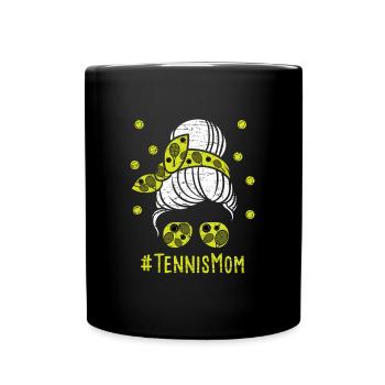 Tennis Mom - Tennis - Full Colour Mug - black - Front