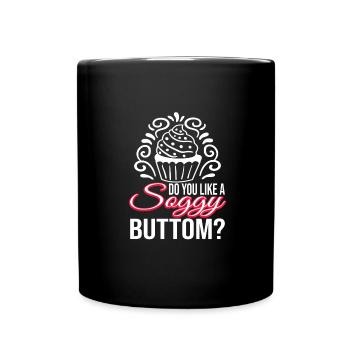Backen Donut Kuchen - Tasse einfarbig - Schwarz - Vorne
