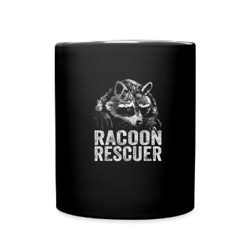 Raton laveur - Mug uni - noir - Devant