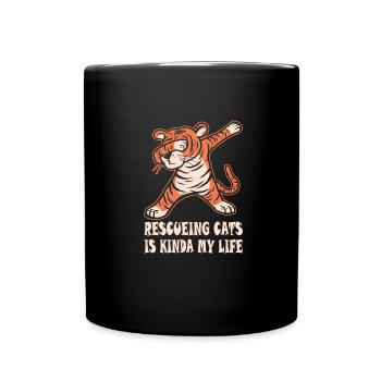 SAUVETAGE ANIMAL AIDE AUX ANIMAUX - Mug uni - noir - Devant