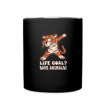SAUVETAGE ANIMAL AIDE AUX ANIMAUX - Mug uni - noir - Devant