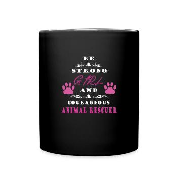 SAUVETAGE ANIMAL AIDE AUX ANIMAUX - Mug uni - noir - Devant