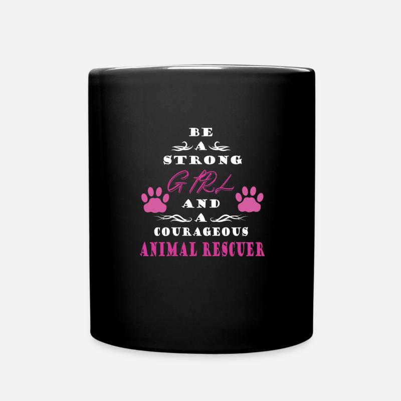 SAUVETAGE ANIMAL AIDE AUX ANIMAUX - Mug uni - noir