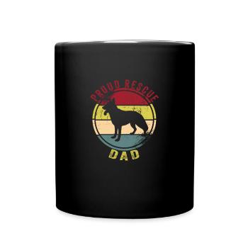 Chien de berger - Mug uni - noir - Devant