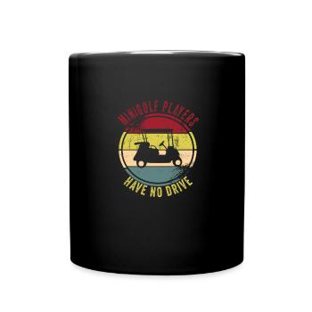Golf - Tasse einfarbig - Schwarz - Vorne